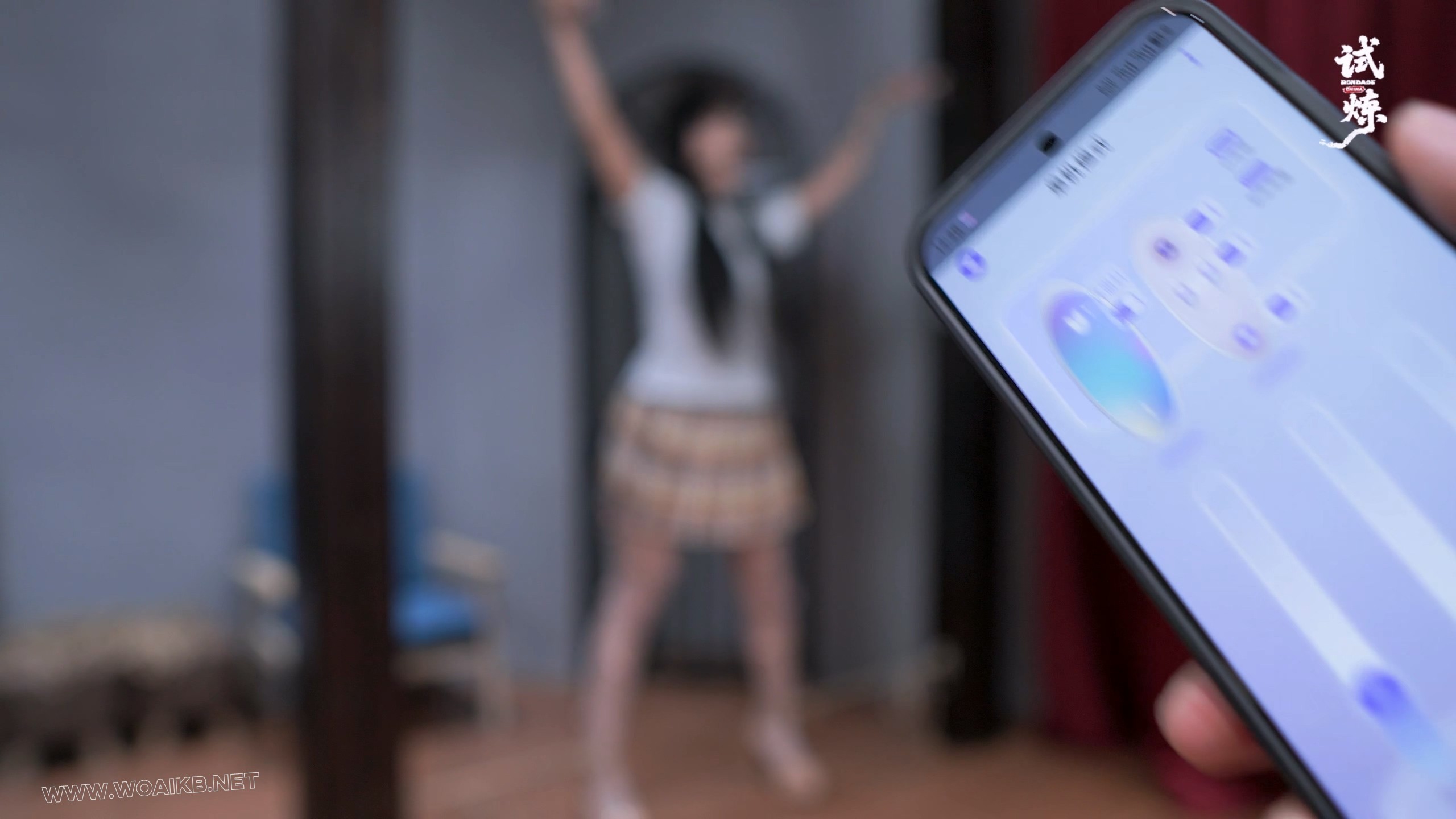 JK白丝女孩（曼尼）大字绳缚固定折磨啵啵贝失控模式口水直流 预览图 9