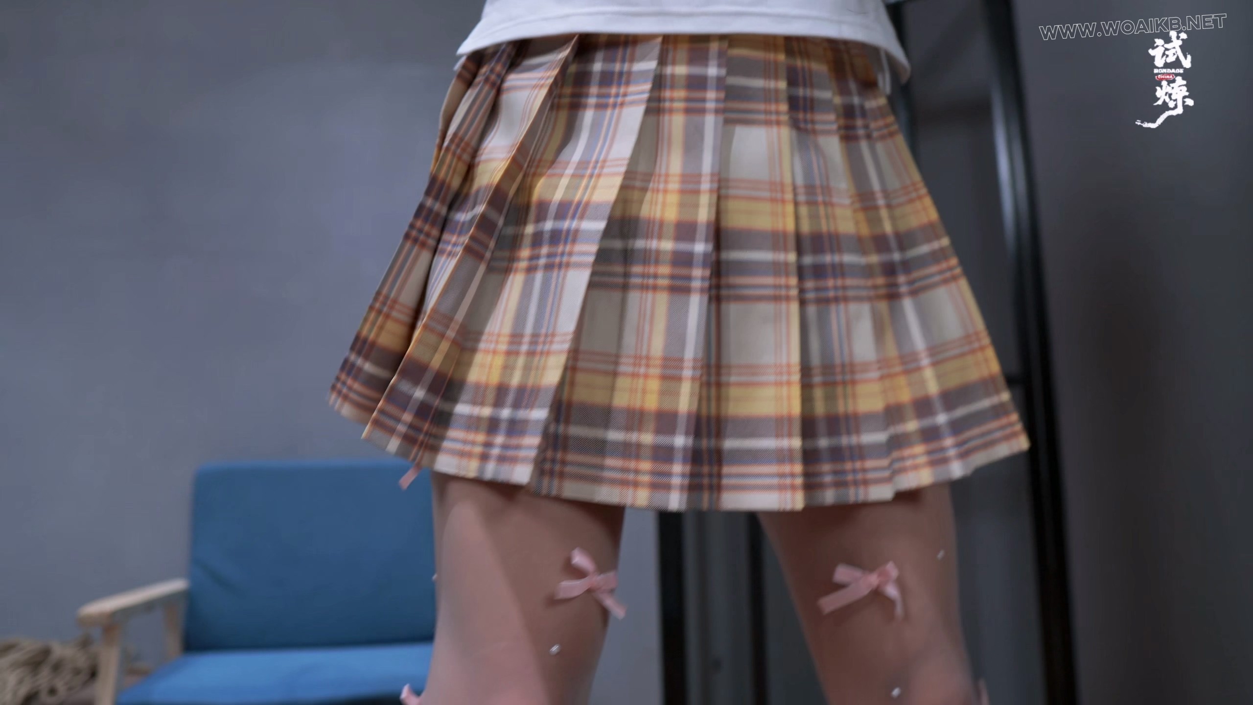 JK白丝女孩（曼尼）大字绳缚固定折磨啵啵贝失控模式口水直流 预览图 18