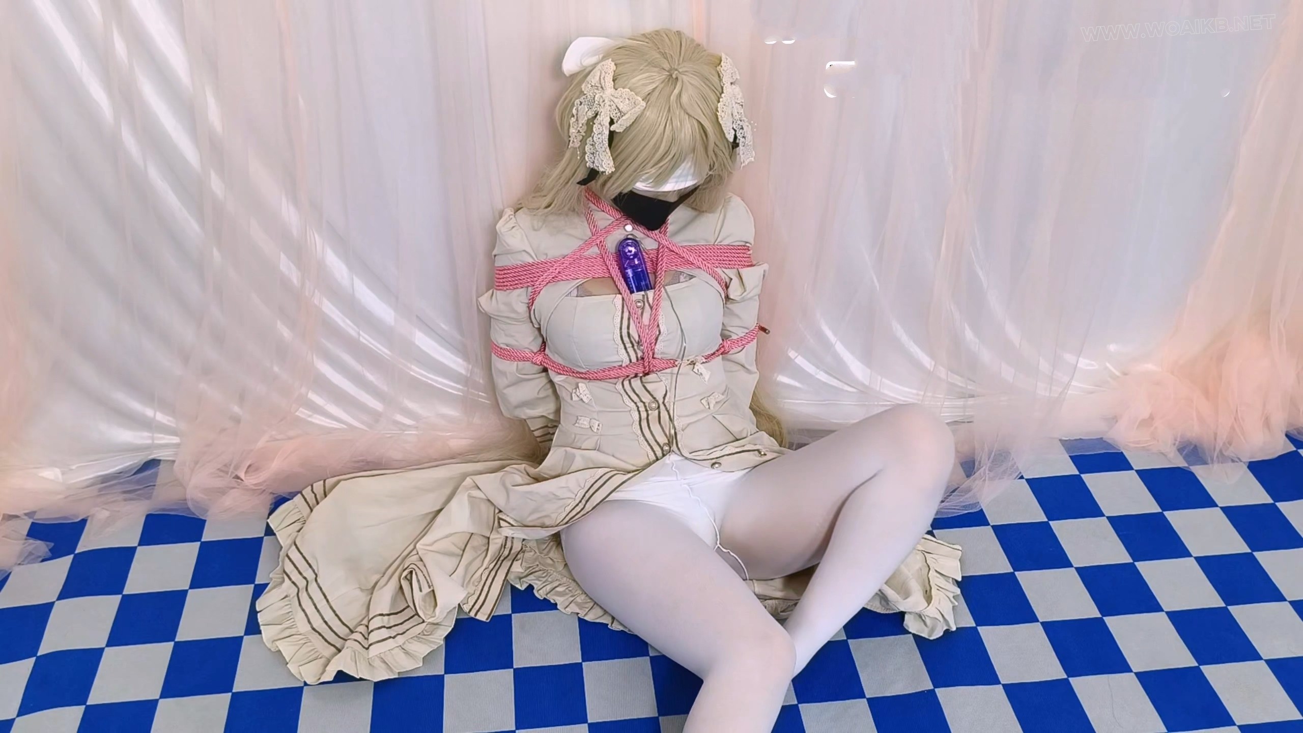 《缘之空-春日野穹cos》超绝反差！！女孩子！渴求被哥哥调教的穹妹，被哥哥捆绑起... 预览图 6