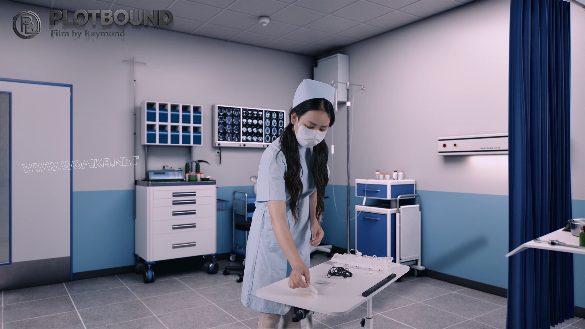 SM医院小优的新岗位（拘束服务onebarprison电击胸贴电击G塞遥控电击五感封闭放置独...