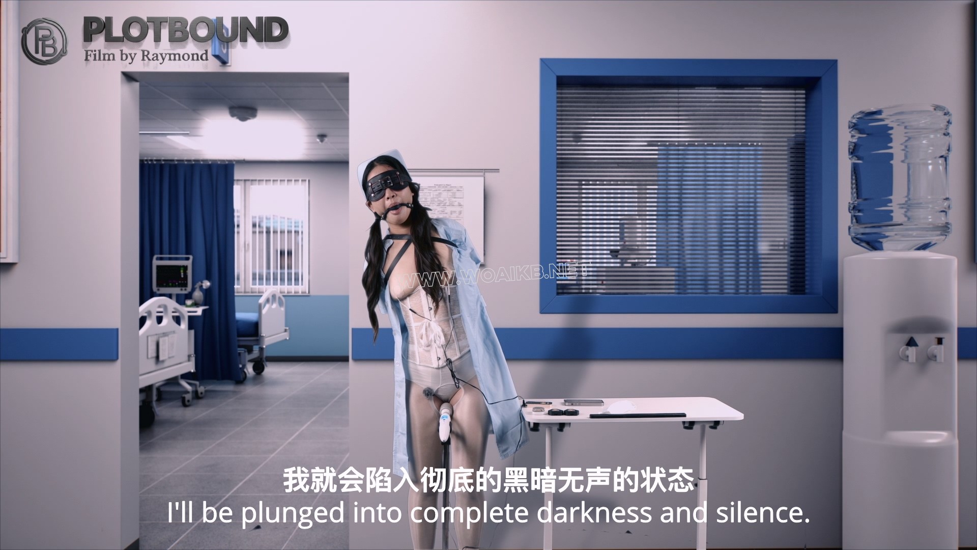 SM医院小优的新岗位（拘束服务onebarprison电击胸贴电击G塞遥控电击五感封闭放置独... 预览图 14