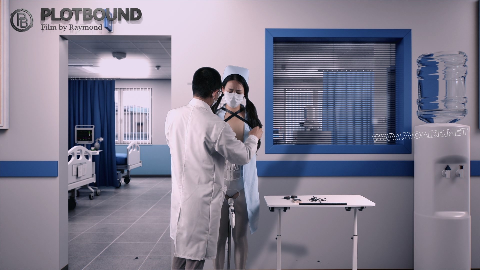 SM医院小优的新岗位（拘束服务onebarprison电击胸贴电击G塞遥控电击五感封闭放置独... 预览图 8