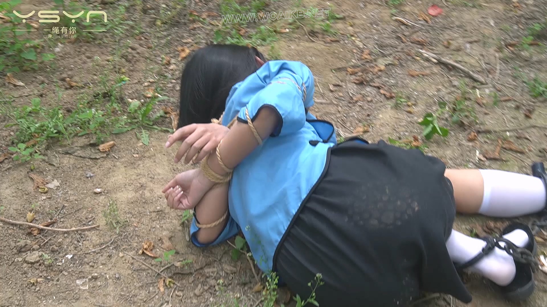 【五四芳魂】牢房里关押着五四装女孩被押进刑房骑木马老虎凳挠打脚心五花大绑刑场枪决 预览图 18