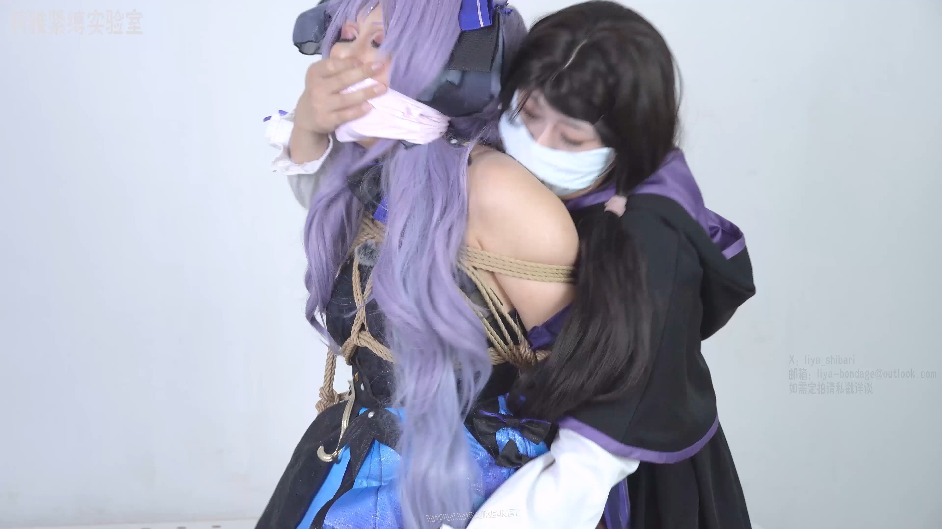 落难的玉衡星 DIDcosplay棒子紧缚堵嘴封嘴单腿吊蛋蛋强膏呼吸抑制黑丝 预览图 7