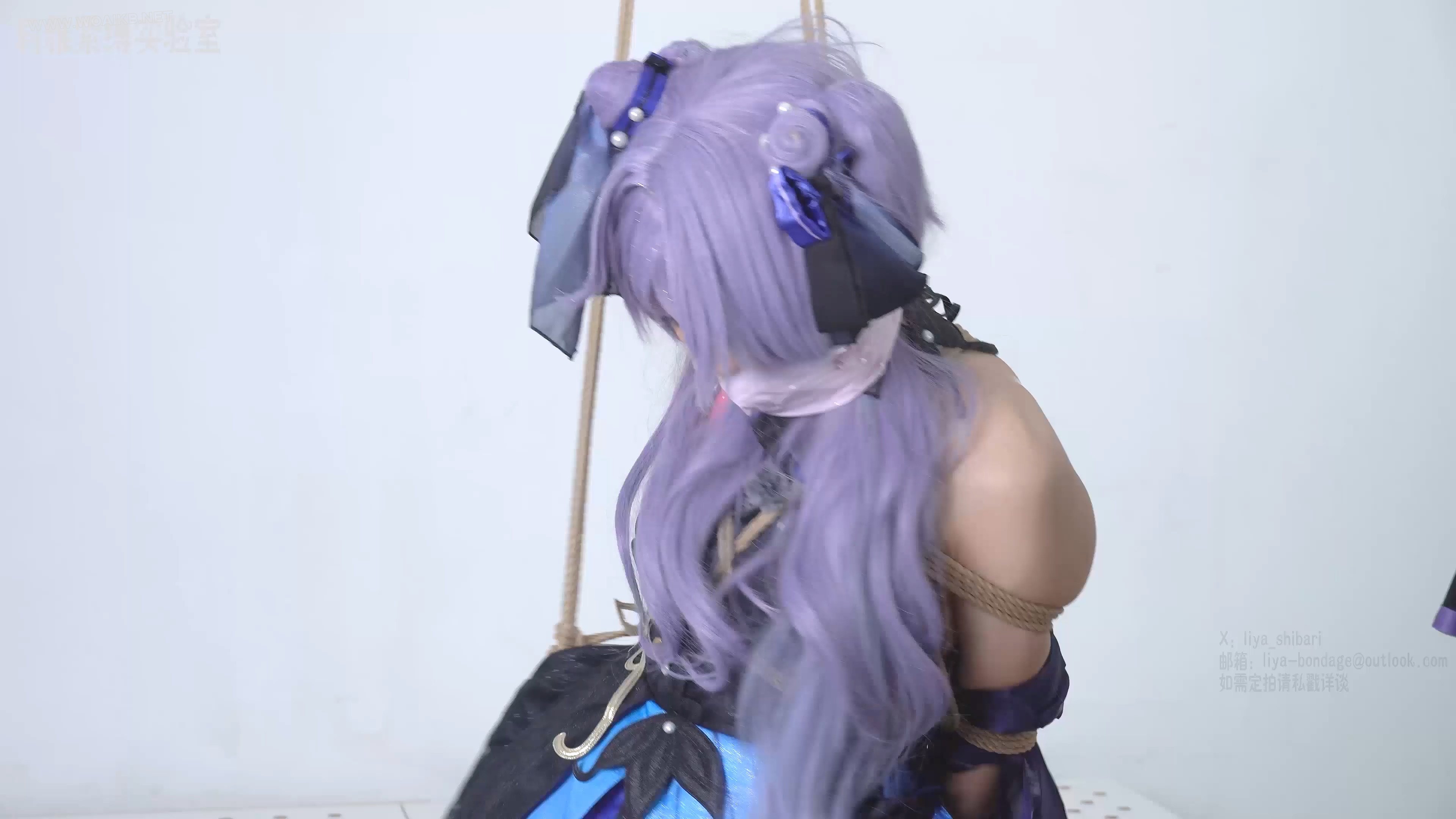 落难的玉衡星 DIDcosplay棒子紧缚堵嘴封嘴单腿吊蛋蛋强膏呼吸抑制黑丝 预览图 8