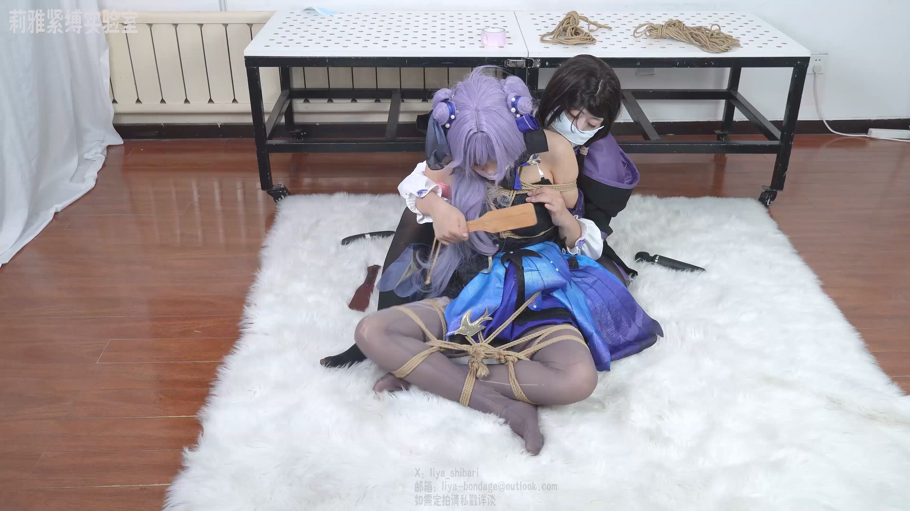 落难的玉衡星 DIDcosplay棒子紧缚堵嘴封嘴单腿吊蛋蛋强膏呼吸抑制黑丝 预览图 13